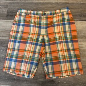 Lauren Ralph Lauren Active LRL Women’s Golf Bermuda Plaid Shorts Size 14